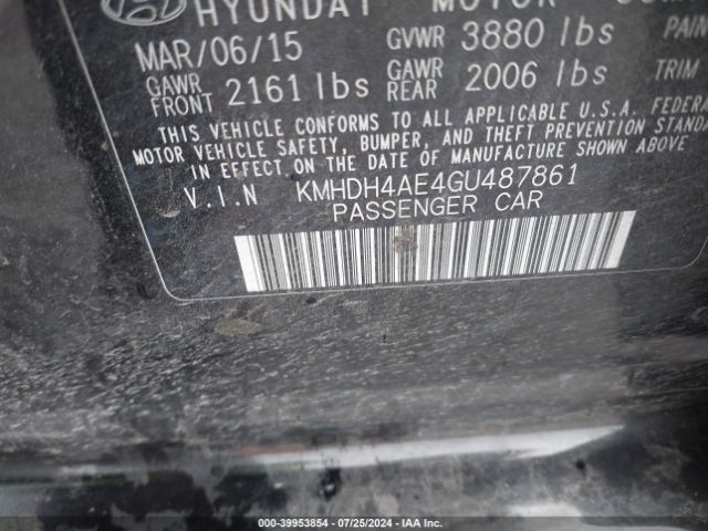 Photo 8 VIN: KMHDH4AE4GU487861 - HYUNDAI ELANTRA 