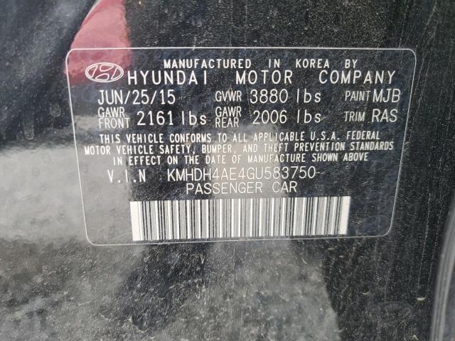 Photo 11 VIN: KMHDH4AE4GU583750 - HYUNDAI ELANTRA 