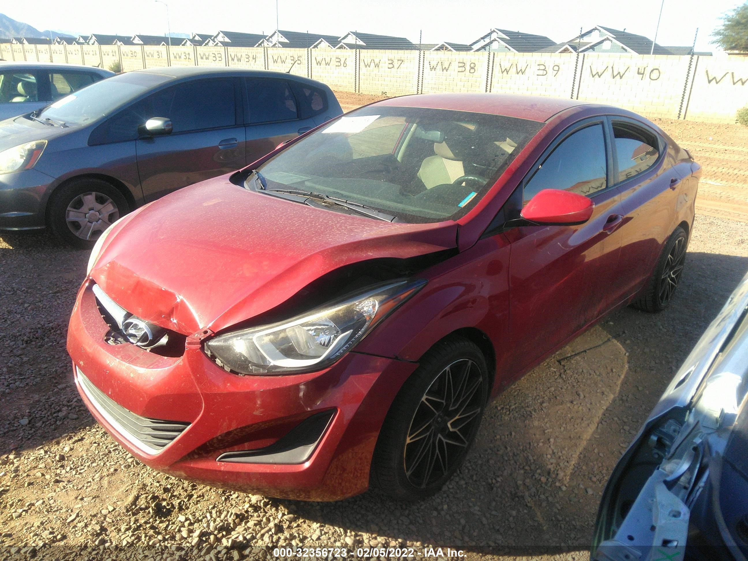 Photo 1 VIN: KMHDH4AE4GU620120 - HYUNDAI ELANTRA 