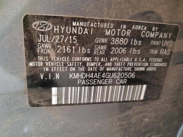 Photo 11 VIN: KMHDH4AE4GU620506 - HYUNDAI ELANTRA 