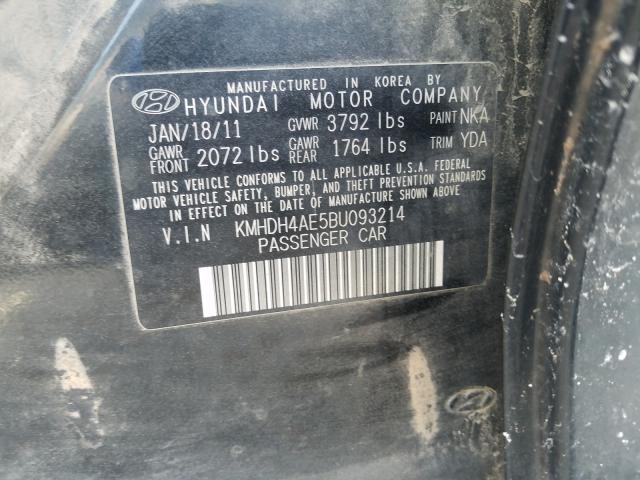 Photo 9 VIN: KMHDH4AE5BU093214 - HYUNDAI ELANTRA GL 