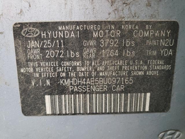 Photo 9 VIN: KMHDH4AE5BU097165 - HYUNDAI ELANTRA GL 