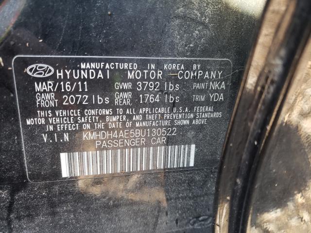 Photo 9 VIN: KMHDH4AE5BU130522 - HYUNDAI ELANTRA GL 