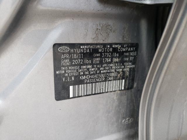 Photo 9 VIN: KMHDH4AE5BU159860 - HYUNDAI ELANTRA GL 