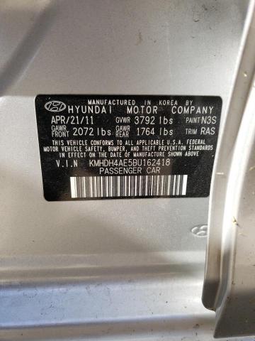 Photo 9 VIN: KMHDH4AE5BU162418 - HYUNDAI ELANTRA GL 