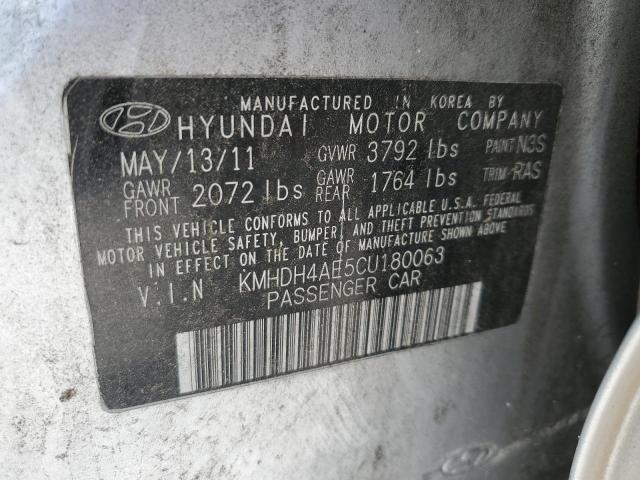 Photo 11 VIN: KMHDH4AE5CU180063 - HYUNDAI ELANTRA GL 