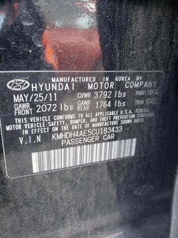 Photo 11 VIN: KMHDH4AE5CU183433 - HYUNDAI ELANTRA GL 