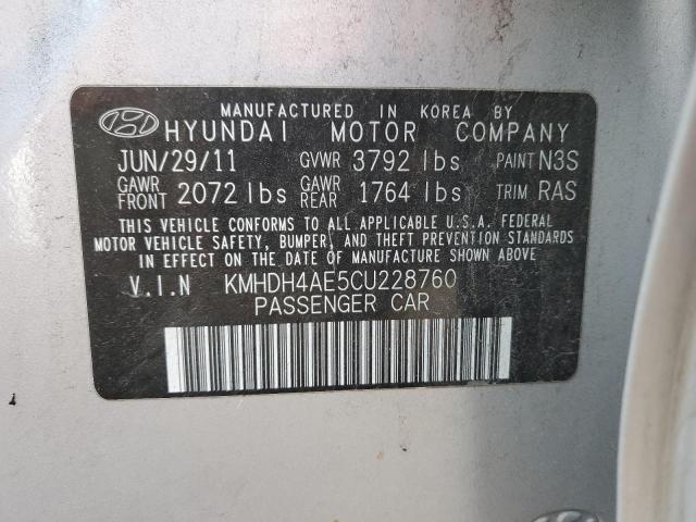 Photo 11 VIN: KMHDH4AE5CU228760 - HYUNDAI ELANTRA GL 