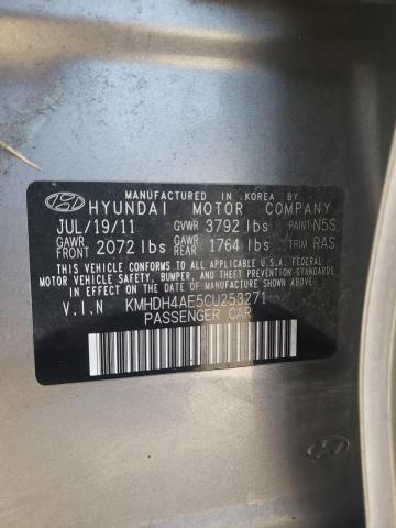 Photo 9 VIN: KMHDH4AE5CU253271 - HYUNDAI ELANTRA GL 