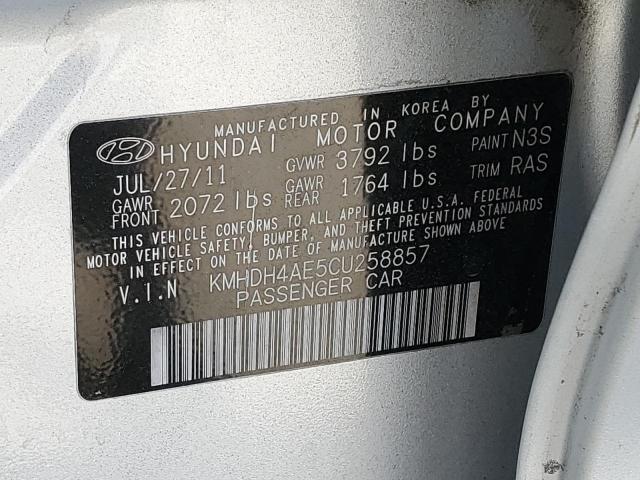 Photo 11 VIN: KMHDH4AE5CU258857 - HYUNDAI ELANTRA GL 