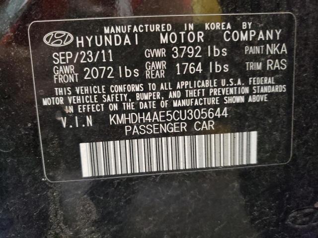 Photo 9 VIN: KMHDH4AE5CU305644 - HYUNDAI ELANTRA GL 