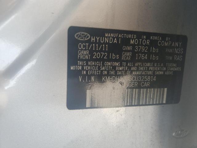 Photo 11 VIN: KMHDH4AE5CU325814 - HYUNDAI ELANTRA GL 