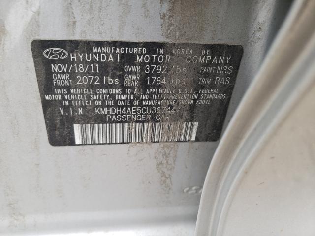 Photo 9 VIN: KMHDH4AE5CU367447 - HYUNDAI ELANTRA GL 