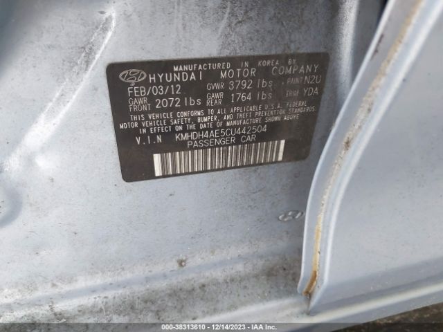 Photo 8 VIN: KMHDH4AE5CU442504 - HYUNDAI ELANTRA 