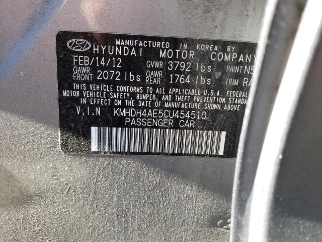 Photo 9 VIN: KMHDH4AE5CU454510 - HYUNDAI ELANTRA GL 