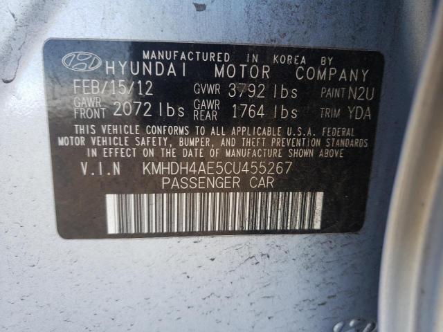 Photo 11 VIN: KMHDH4AE5CU455267 - HYUNDAI ELANTRA 