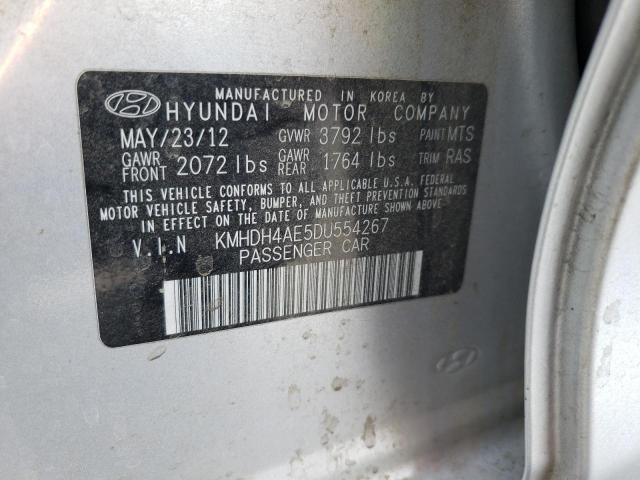 Photo 9 VIN: KMHDH4AE5DU554267 - HYUNDAI ELANTRA GL 