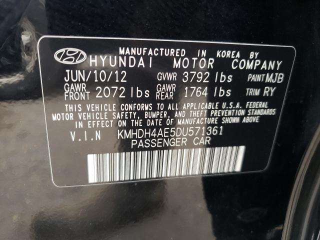 Photo 9 VIN: KMHDH4AE5DU571361 - HYUNDAI ELANTRA GL 