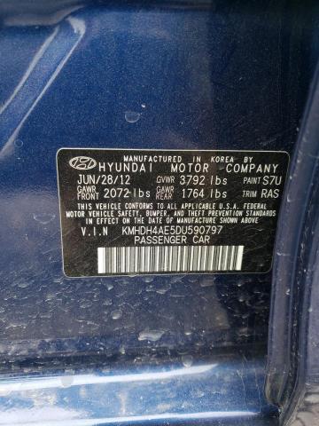 Photo 11 VIN: KMHDH4AE5DU590797 - HYUNDAI ELANTRA GL 