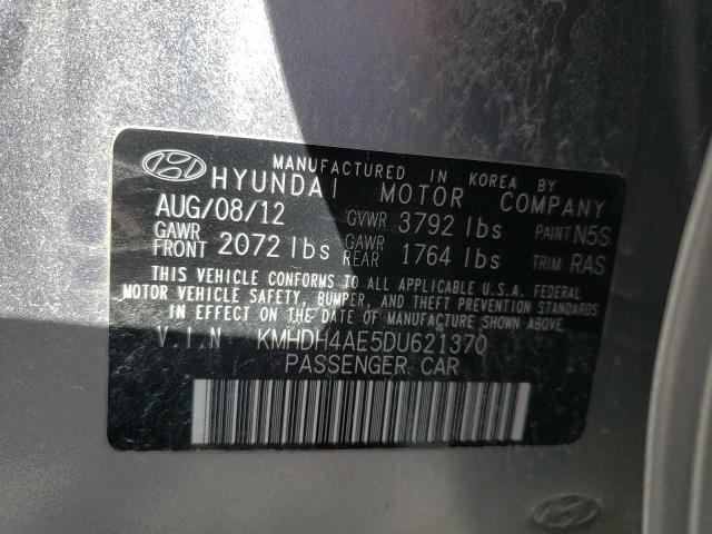 Photo 9 VIN: KMHDH4AE5DU621370 - HYUNDAI ELANTRA GL 