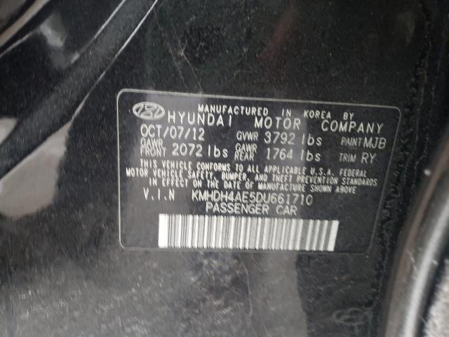 Photo 9 VIN: KMHDH4AE5DU661710 - HYUNDAI ELANTRA GL 