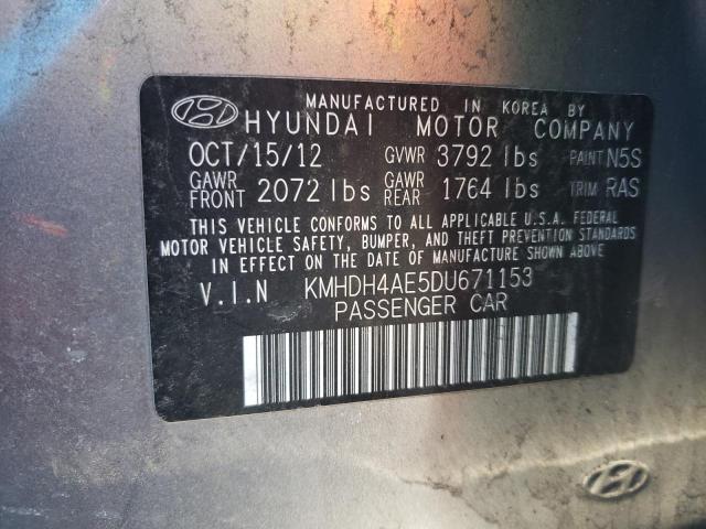 Photo 11 VIN: KMHDH4AE5DU671153 - HYUNDAI ELANTRA 