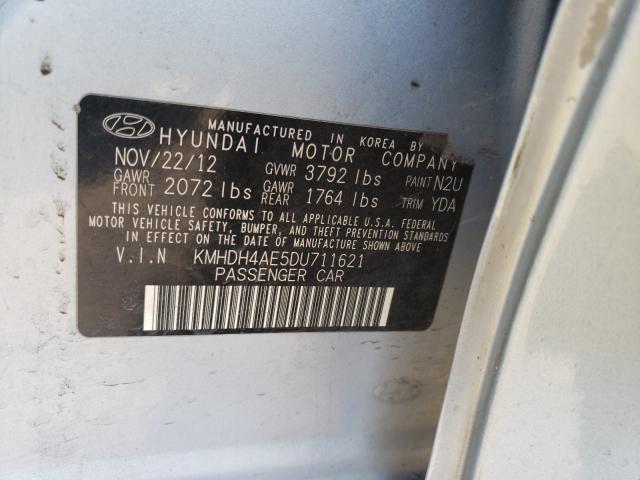 Photo 9 VIN: KMHDH4AE5DU711621 - HYUNDAI ELANTRA GL 