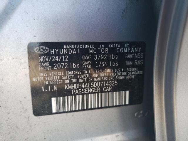 Photo 11 VIN: KMHDH4AE5DU714325 - HYUNDAI ELANTRA GL 