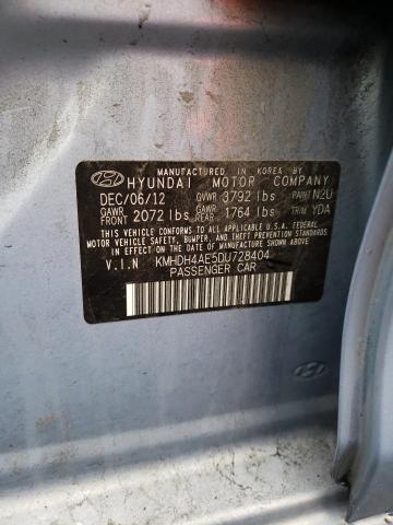 Photo 11 VIN: KMHDH4AE5DU728404 - HYUNDAI ELANTRA 