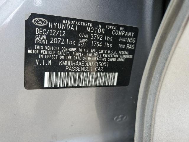 Photo 11 VIN: KMHDH4AE5DU736051 - HYUNDAI ELANTRA 