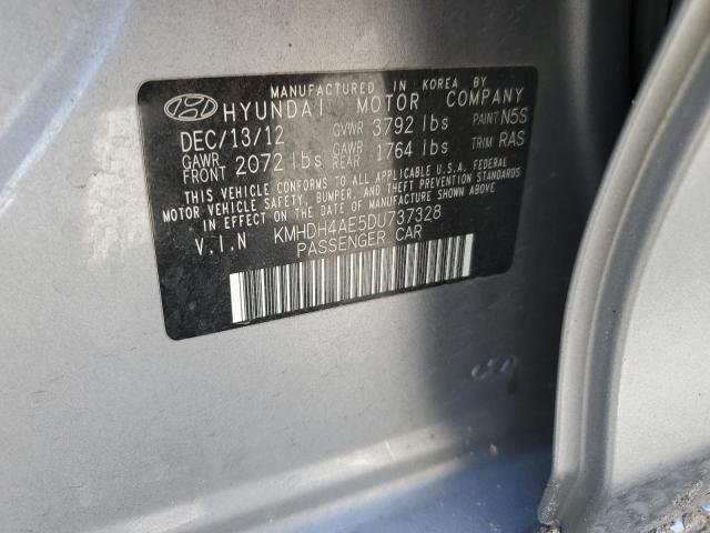 Photo 9 VIN: KMHDH4AE5DU737328 - HYUNDAI ELANTRA GL 