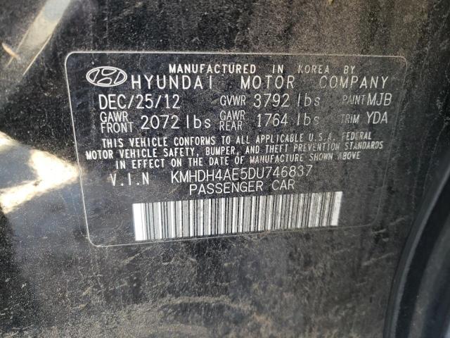 Photo 9 VIN: KMHDH4AE5DU746837 - HYUNDAI ELANTRA GL 