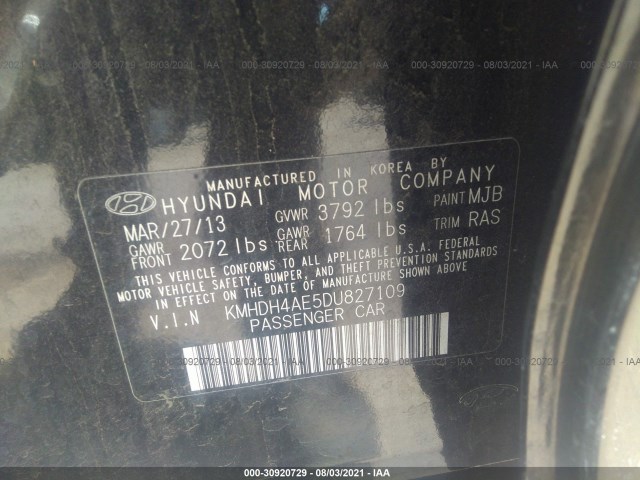 Photo 8 VIN: KMHDH4AE5DU827109 - HYUNDAI ELANTRA 