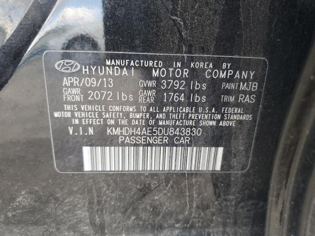 Photo 11 VIN: KMHDH4AE5DU843830 - HYUNDAI ELANTRA 