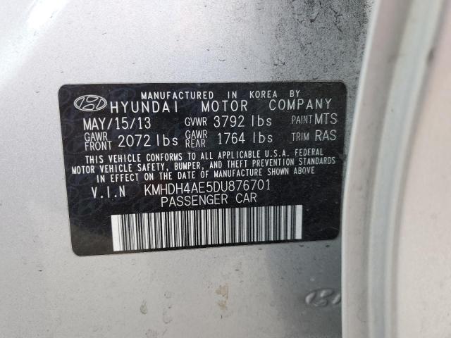 Photo 11 VIN: KMHDH4AE5DU876701 - HYUNDAI ELANTRA GL 