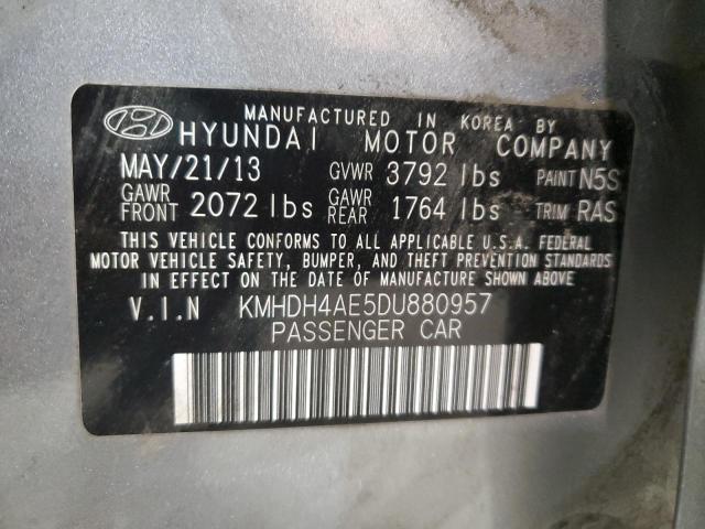 Photo 11 VIN: KMHDH4AE5DU880957 - HYUNDAI ELANTRA 