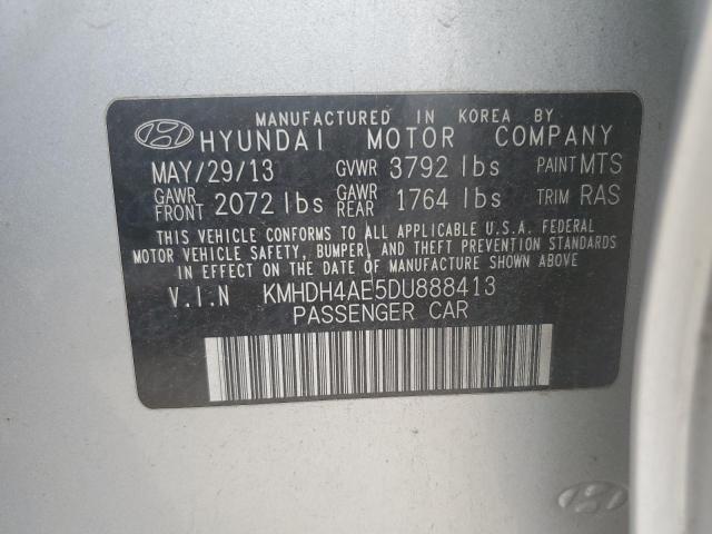 Photo 11 VIN: KMHDH4AE5DU888413 - HYUNDAI ELANTRA 