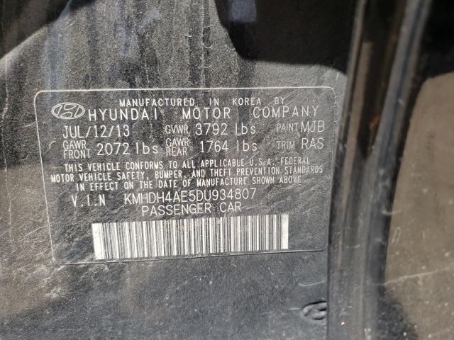 Photo 9 VIN: KMHDH4AE5DU934807 - HYUNDAI ELANTRA GL 