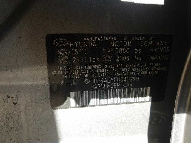 Photo 9 VIN: KMHDH4AE5EU043790 - HYUNDAI ELANTRA SE 