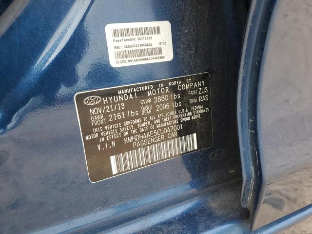 Photo 11 VIN: KMHDH4AE5EU047001 - HYUNDAI ELANTRA SE 