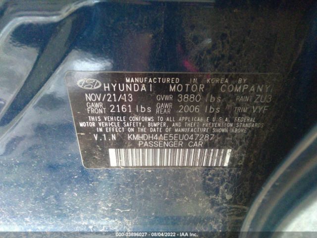 Photo 8 VIN: KMHDH4AE5EU047287 - HYUNDAI ELANTRA 