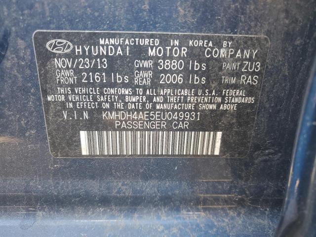 Photo 11 VIN: KMHDH4AE5EU049931 - HYUNDAI ELANTRA 