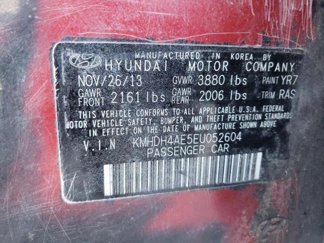 Photo 11 VIN: KMHDH4AE5EU052604 - HYUNDAI ELANTRA SE 