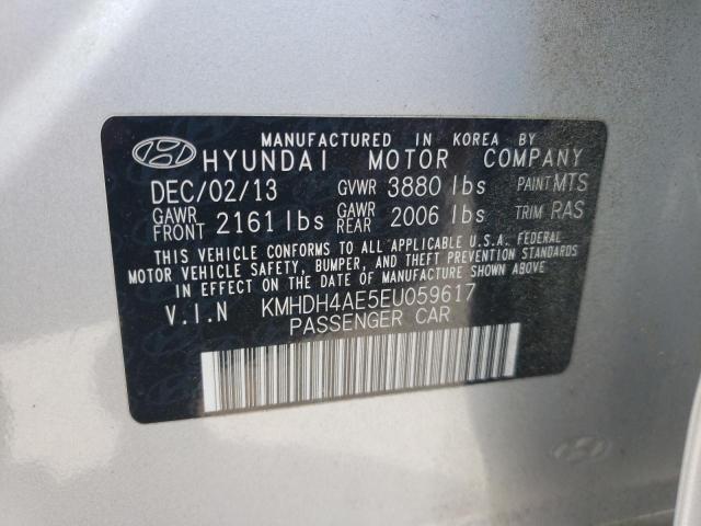 Photo 11 VIN: KMHDH4AE5EU059617 - HYUNDAI ELANTRA SE 