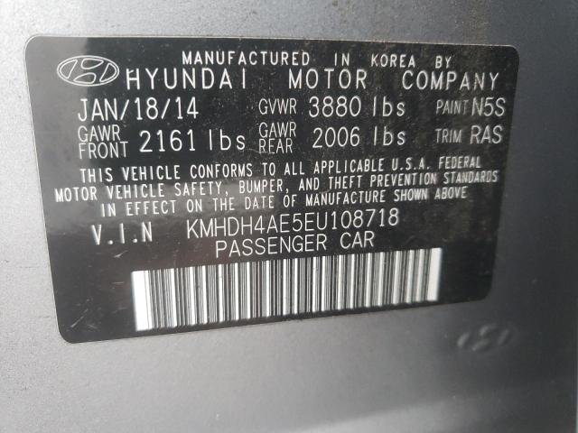 Photo 9 VIN: KMHDH4AE5EU108718 - HYUNDAI ELANTRA SE 