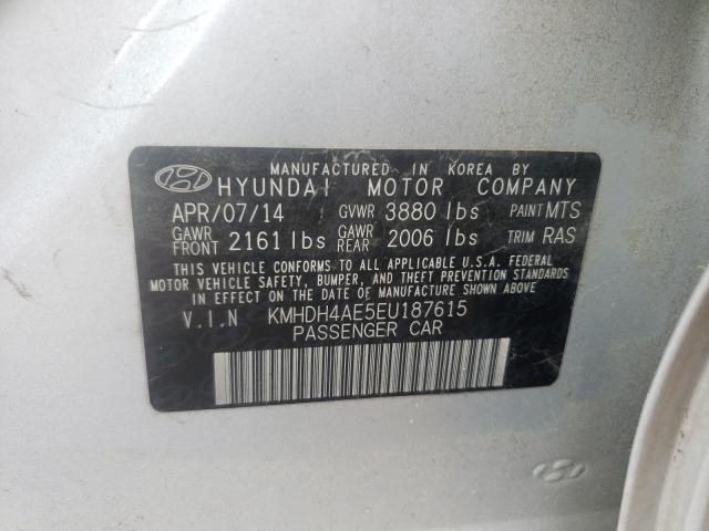 Photo 9 VIN: KMHDH4AE5EU187615 - HYUNDAI ELANTRA SE 