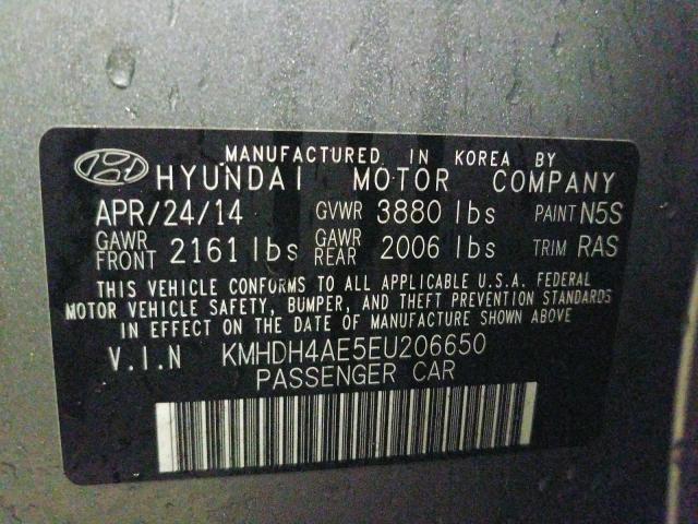 Photo 9 VIN: KMHDH4AE5EU206650 - HYUNDAI ELANTRA 