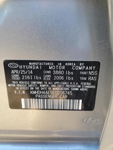 Photo 11 VIN: KMHDH4AE5EU206745 - HYUNDAI ELANTRA 