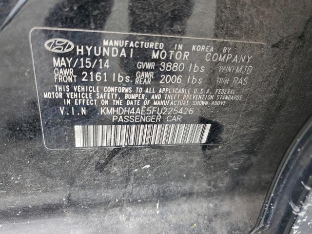 Photo 12 VIN: KMHDH4AE5FU225426 - HYUNDAI ELANTRA 