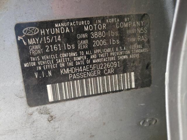 Photo 11 VIN: KMHDH4AE5FU226091 - HYUNDAI ELANTRA 